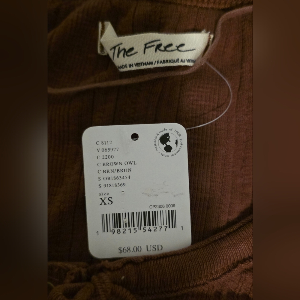 We The Free Daisy Tee Brown Owl Size XS NWT - Picture 12 of 16